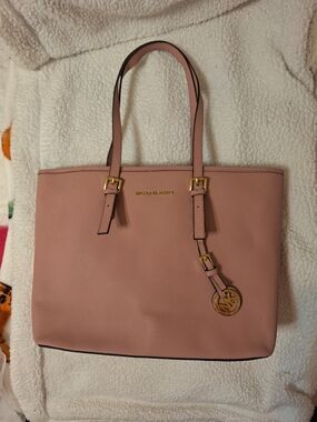 Michael Kors Blush Pink Leather Tote Bag